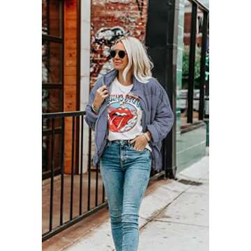 ETCYY Women's Causal Lightweight Quilted Jackets Long Sleeve Oversized Warm Winter Zip Up Coat with Pockets