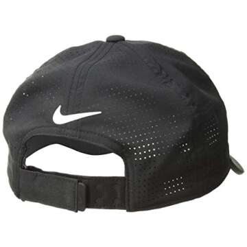 NIKE Women's AeroBill Legacy 91 Perforated Cap, Black/Anthracite/White, One Size