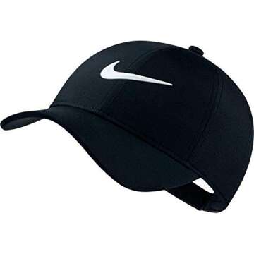 NIKE Women's AeroBill Legacy 91 Perforated Cap, Black/Anthracite/White, One Size