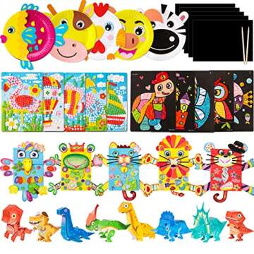 Max Fun Arts and Crafts for Kids - 38Pcs DIY Toddler Kids Crafts Box