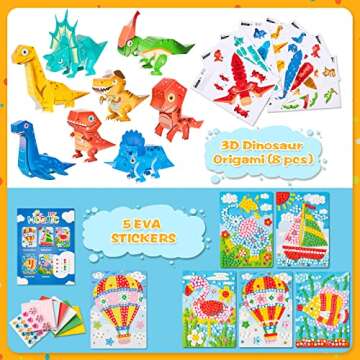 Max Fun 38Pcs Arts and Crafts Box for Kids Ages 3-8