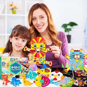 Max Fun 38Pcs Arts and Crafts Box for Kids Ages 3-8