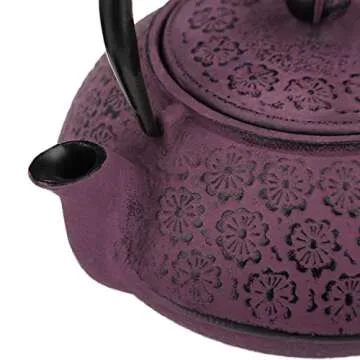 Elegant 30 oz Cast Iron Teapot with Infuser
