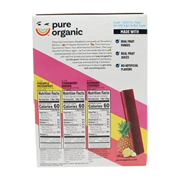 Pure Organic Layered Fruit Bars - Healthy Snacking Made Easy