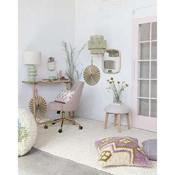 Bloomingville Fiber String Lamp, 10' Cord Pendant, 14" L x 14" W x 14" H, Green