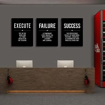 Inspirational Motivational Canvas Prints Set of 3