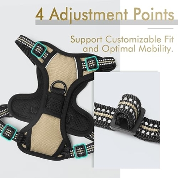 No-Pull Dog Harness - Adjustable Soft Vest for Small Dogs