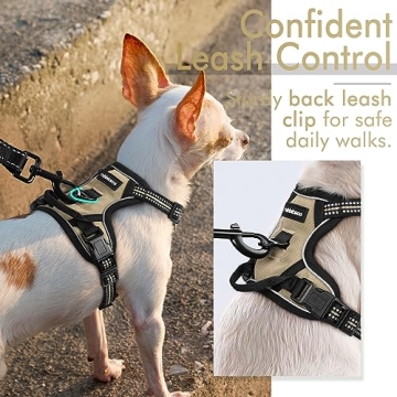 No-Pull Dog Harness - Adjustable Soft Vest for Small Dogs