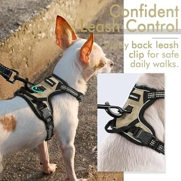 No-Pull Dog Harness - Adjustable Soft Vest for Small Dogs