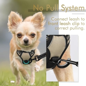 No-Pull Dog Harness - Adjustable Soft Vest for Small Dogs