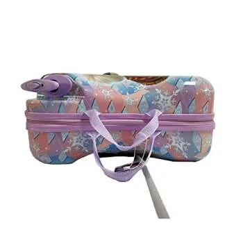 Disney Frozen Ride-On Suitcase for Kids, 18" Suitcase with Seat, Cute Lightweight Kids Travel Trolley