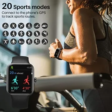 TOZO S2 44mm Smart Watch Fitness Tracker with Alexa