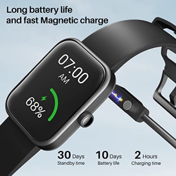 TOZO S2 44mm Smart Watch Fitness Tracker with Alexa