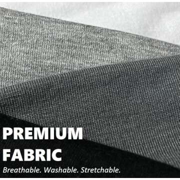 TERSE Headbands for Women, 4 inches Wide, Non Slip Women's Hair Bands, Stretchy Sweat Bands, Hair Accessories for Yoga Workout Every Day Basic Fashion, Black, White, Grey