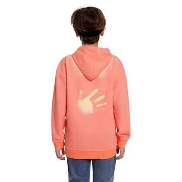 AINIKO Unisex Children Heat Reactive Color Changing Sweatshirt Fashion Casual Hoodie for Boys and Girls Orange