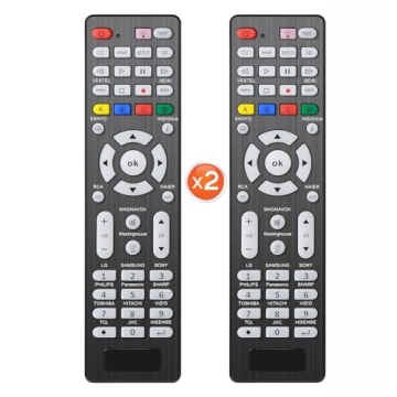 2 PCS Universal TV Remote Control with Light-Up-Button Compatible with LG, Samsung, Philips, Panason...