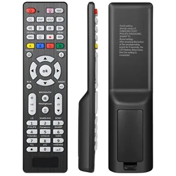 2 PCS Universal TV Remote Control with Light-Up-Button Compatible with LG, Samsung, Philips, Panasonic, Sharp TCL, Vizio, Sony, Sanyo, Toshiba, Insignia, Hisense, JVC, RCA Brands LCD LED 3D TV Remote