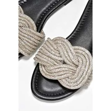 Cape Robbin Sparkly Rhinestone Sandals - Women’s Summer Style