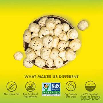 Taali White Cheddar Water Lily Pops – Cheesy & Buttery Roasted Makhana Snacks (10-Pack)