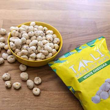 Taali White Cheddar Water Lily Pops 10-Pack - Healthy Crunchy Snacks