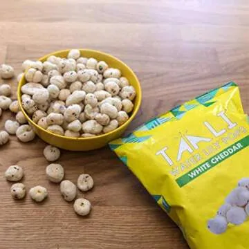 Taali White Cheddar Water Lily Pops 10-Pack - Healthy Crunchy Snacks