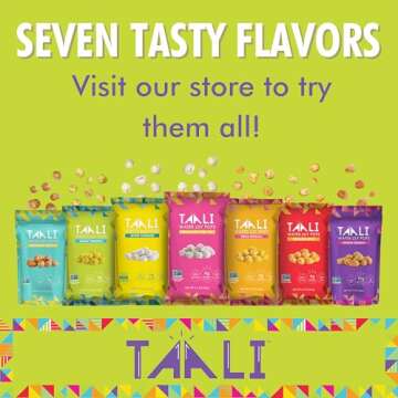 Taali White Cheddar Water Lily Pops 10-Pack - Healthy Crunchy Snacks