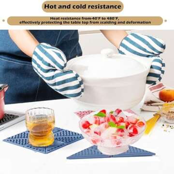 4PCS Foldable Silicone Hot Pads for All Occasions