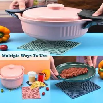 4PCS Foldable Silicone Hot Pads for All Occasions