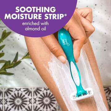 BIC Soleil Women's 4-Blade Razors with Lavender Scent