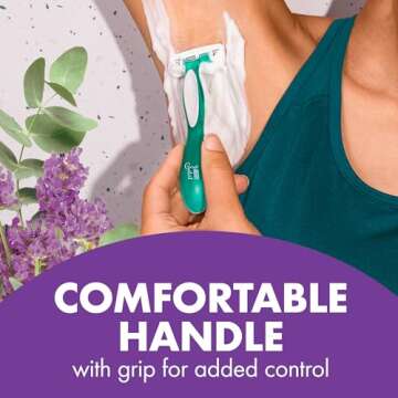 BIC Soleil Women's 4-Blade Razors with Lavender Scent