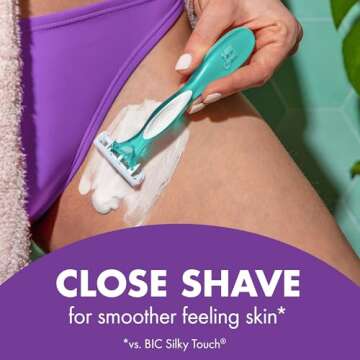 BIC Soleil Women's 4-Blade Razors with Lavender Scent