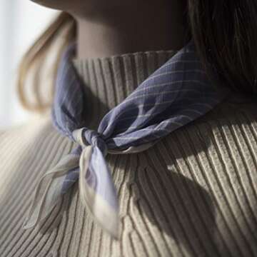 Topdrawer Japanese Handkerchief, 100% Cotton, Bamboo Pattern, Black