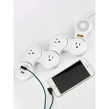 Compact Power Cord Charger with USB Ports & Multi Outlets