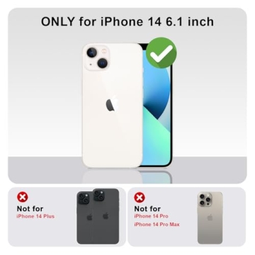 Yeddabox for iPhone 14 Case Cute Polka Dot Phone Case Soft TPU Slim Shockproof Phone Cover for Women...