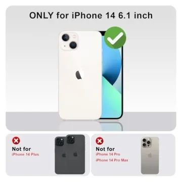 Yeddabox for iPhone 14 Case Cute Polka Dot Phone Case Soft TPU Slim Shockproof Phone Cover for Women...