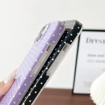 Yeddabox Cute Polka Dot iPhone 14 Case Slim Shockproof Cover