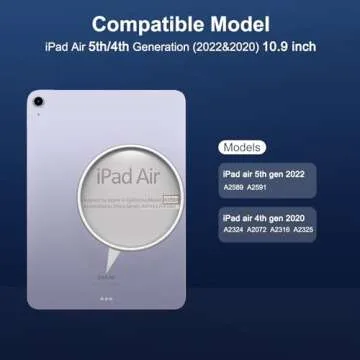 SPARIN 3 Pack Screen Protector for iPad Air 5th Generation/4th Generation 10.9 Inch, Tempered Glass for iPad Air 5/4 (2022&2020), Apple Pencil Compatible