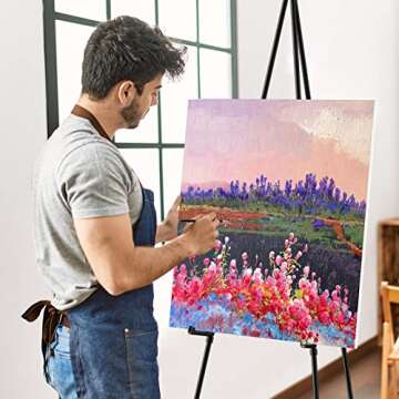 Thicken Display Easel Stand for Wedding - 63" Instant Tripod Collapsible Portable Sturdy Floor Easel...