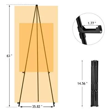 Portable Adjustable Tripod Easel - Perfect for Events & Art Displays