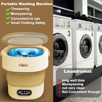 16L Portable Washing Machine for Travel & Apartments