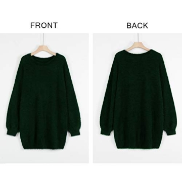 Meenew Women's Cashmere Oversized Sweater Dress Knitted