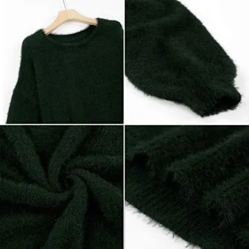 Meenew Women's Cashmere Oversized Sweater Dress Knitted