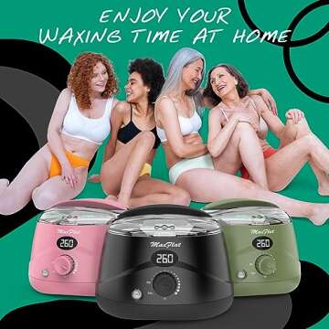 Digital Waxing Kit for Men and Women with 51 Accessories