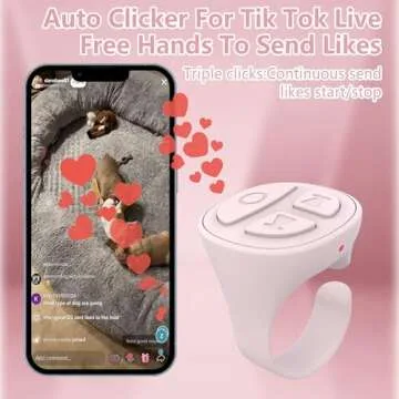 STDFORU TikTok Scrolling Ring - Bluetooth Remote Control