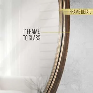Elegant HBCY Creations 27.5" Round Wall Mirror for Decor