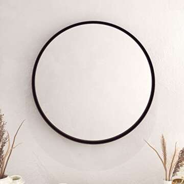 Elegant HBCY Creations 27.5" Round Wall Mirror for Decor
