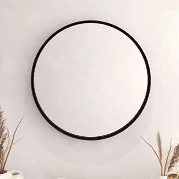 Elegant HBCY Creations 27.5" Round Wall Mirror for Decor
