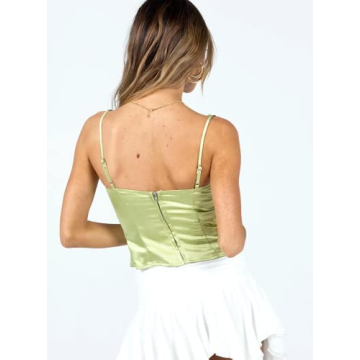 Retro Y2k Lace Up Crop Camisole Vintage Fairy Lace Top