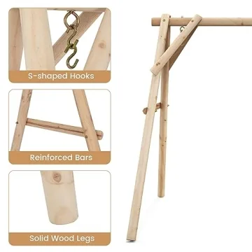 Tangkula 770lbs Durable Porch Swing Frame for Outdoor Fun