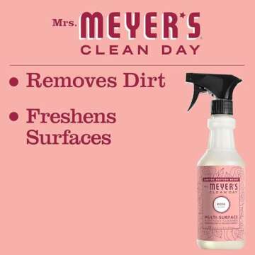 MRS. MEYER'S CLEAN DAY All-Purpose Cleaner Spray, Limited Edition Rose, 16 fl. oz - Pack of 3